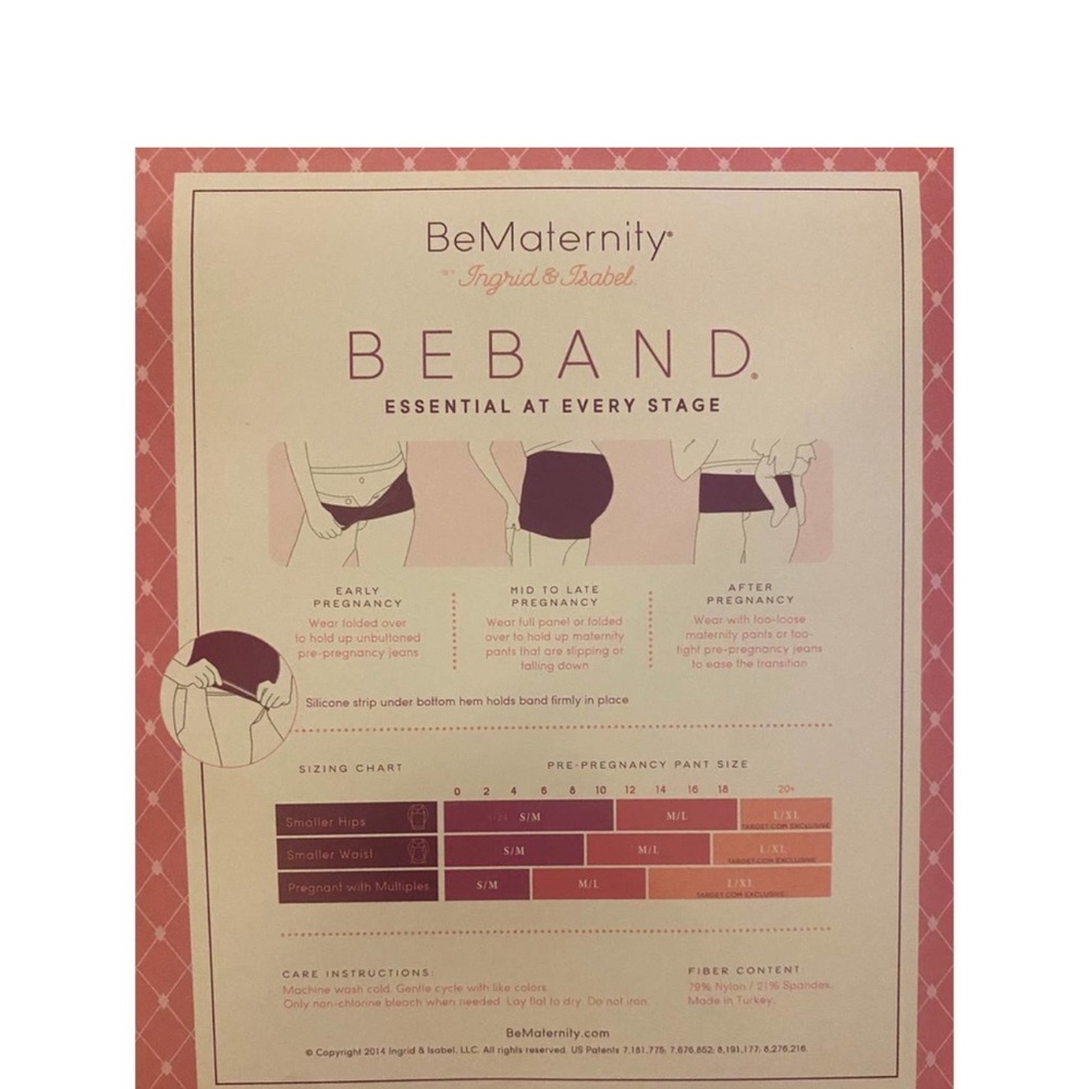 BeBand BeMaternity by Ingrid & Isabel True White Silicone Strip Extra Length M/L - Picture 5 of 5
